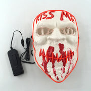 glowing Halloween party mask, view 2 - MRSLM