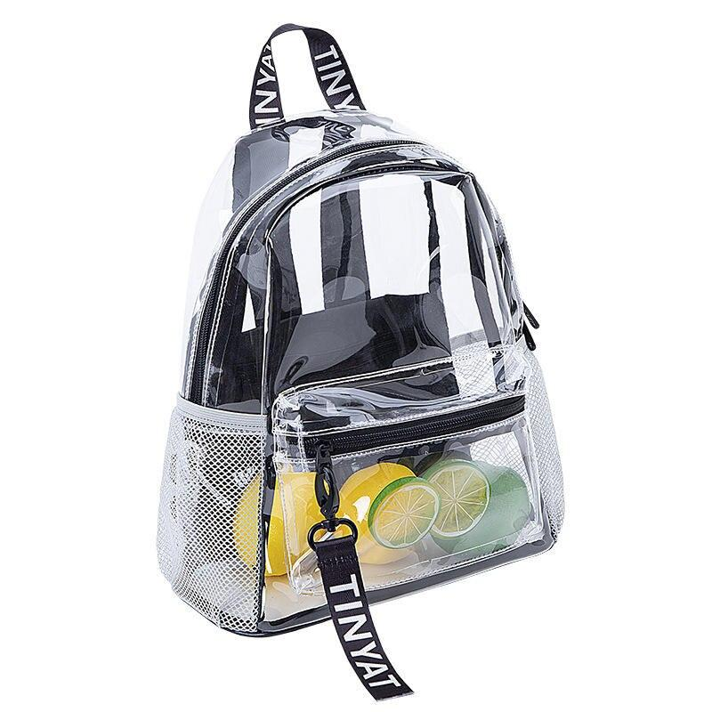 transparent jelly backpack - MRSLM