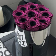 black plum preserved flower pot gift, view 10 - MRSLM