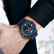 classic men's round quartz watch, view 2 - MRSLM