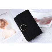 velvet chain clutch bag, view 7 - MRSLM