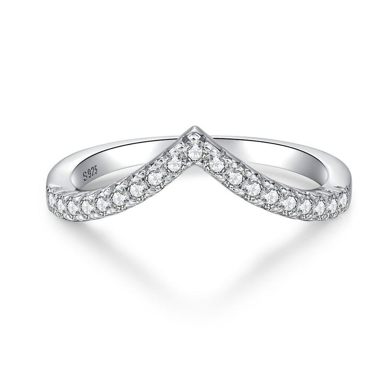 S925 silver geometric band ring, view 3 - MRSLM