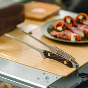 retro stainless steel camp tongs, view 13 - MRSLM