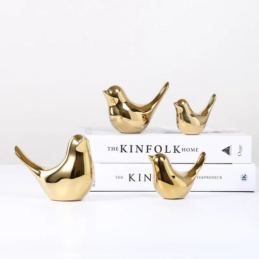 nordic golden ceramic bird decoration - MRSLM