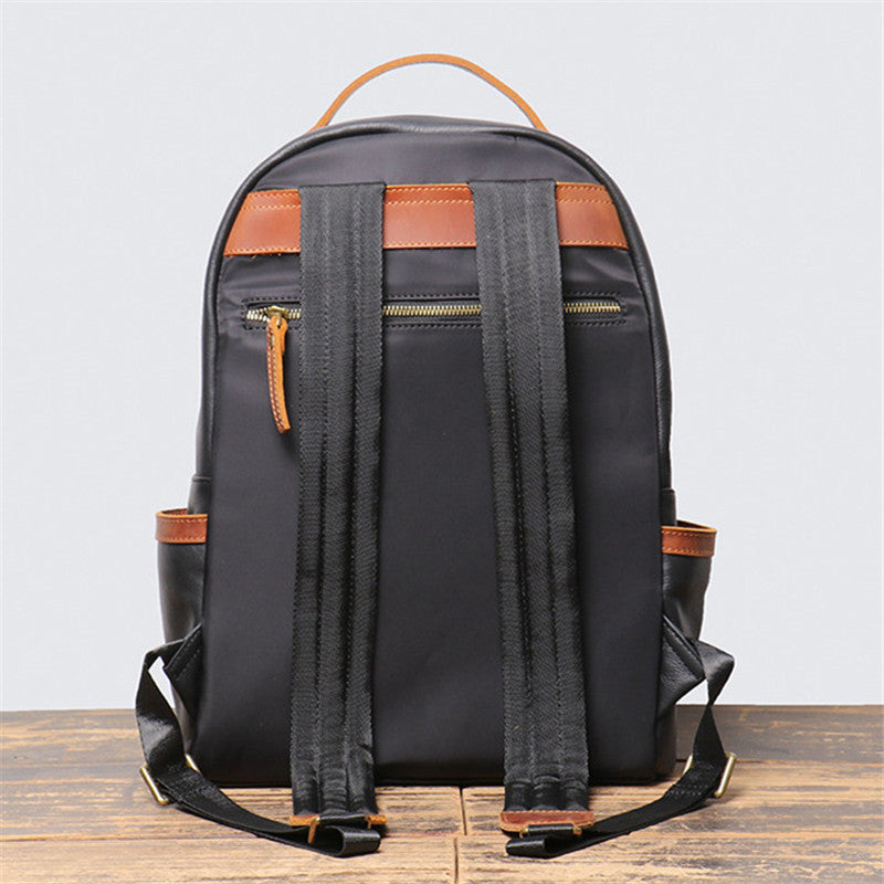 retro trend leather backpack, view 2 - MRSLM