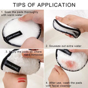 makeup remover microfiber cotton pads, view 7 - MRSLM