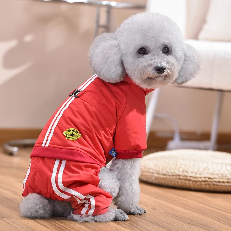 cute winter cats tracksuit for dogs, view 4 - MRSLM