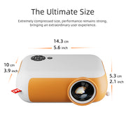 compact 3d led mini projector, view 8 - MRSLM