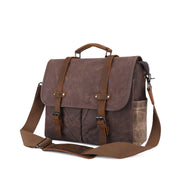 Men's oil wax canvas bag, view 7 - MRSLM
