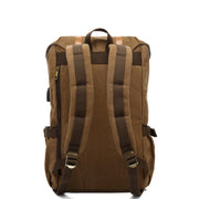 Large capacity retro canvas travel backpack, view 4 - MRSLM