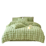 Plush milk fiber four-piece bedding set, view 5 - MRSLM
