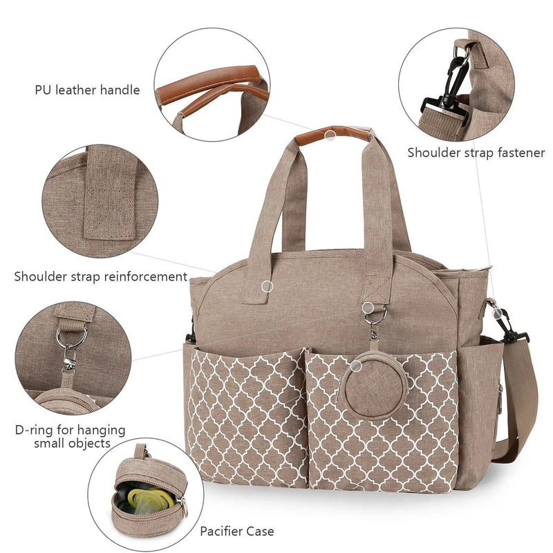 large-capacity multi-functional diaper backpack, view 6 - MRSLM
