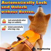dog harness and retractable leash set, view 5 - MRSLM
