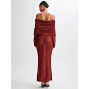 strapless hollow out maxi dress, view 19 - MRSLM