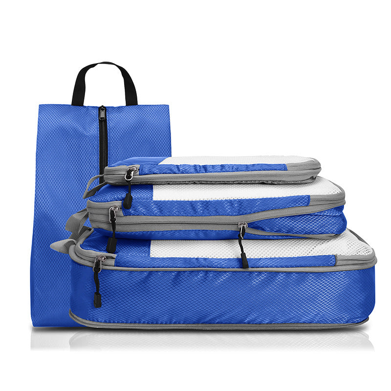travel packing cubes and shoe bag set, view 3 - MRSLM