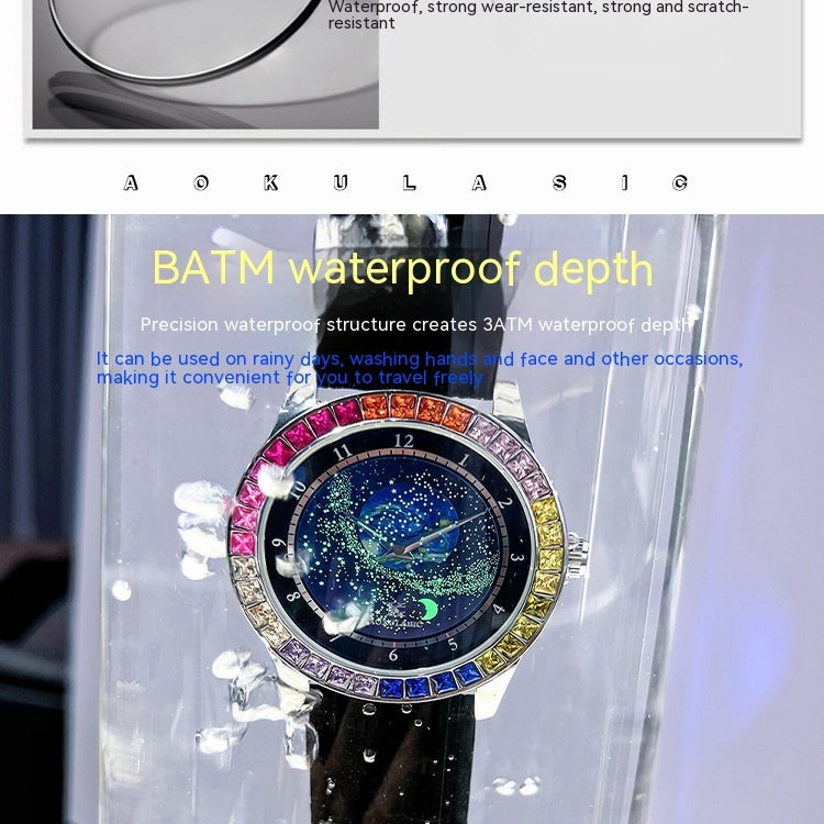 starry sky automatic watch, view 9 - MRSLM