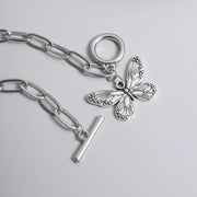 butterfly pendant chain bracelet, view 6 - MRSLM