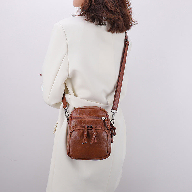 mini soft PU shoulder bag, view 3 - MRSLM