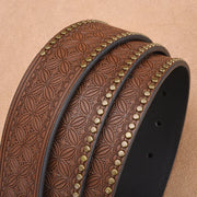 Vintage Western bull buckle belt, view 7 - MRSLM