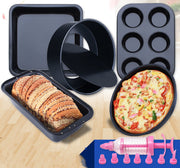 baking tool set with cake tin and pizza tray, view 3 - MRSLM