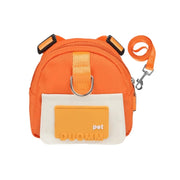 waterproof dog backpack with harness and collar, view 3 - MRSLM