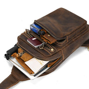 first-layer cowhide crossbody bag, view 4 - MRSLM