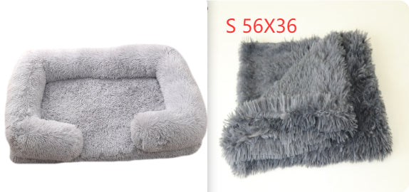 Plush round donut pet bed, view 11 - MRSLM