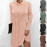 hooded pullover knitted dress - MRSLM
