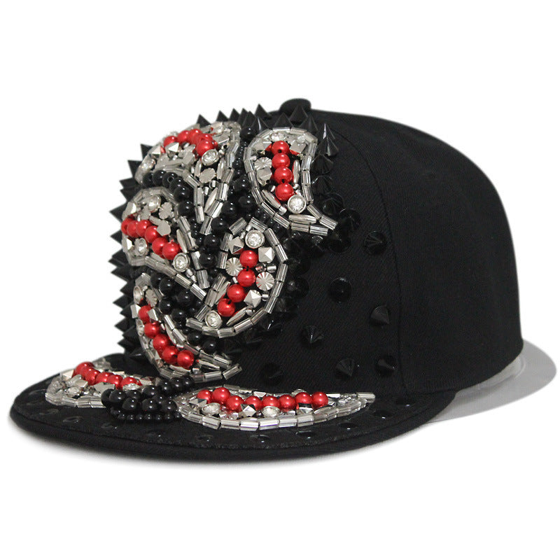 rivet flat brim cap, view 14 - MRSLM