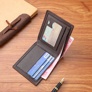 slim PU leather wallet, view 6 - MRSLM