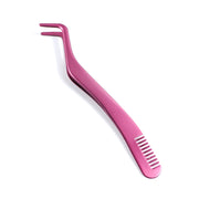 stainless steel eyelash tweezers, view 4 - MRSLM