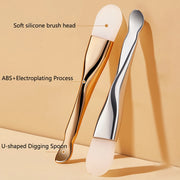 Silicone facial mask brush with digging spoon, view 6 - MRSLM
