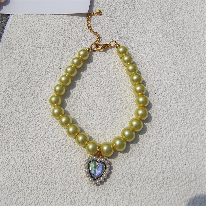 pearl pet collar, view 13 - MRSLM