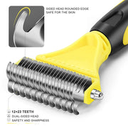 stainless steel grooming brush, view 7 - MRSLM