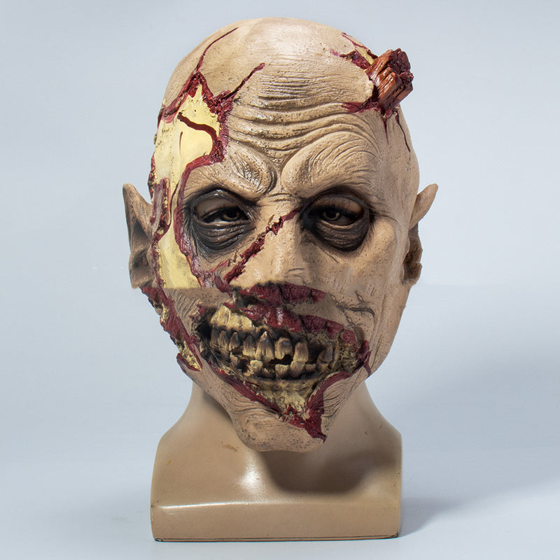 horror scars latex mask, view 2 - MRSLM