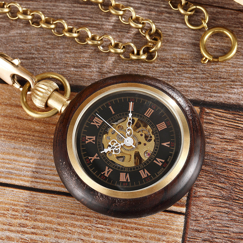 retro mechanical pocket watch, view 9 - MRSLM