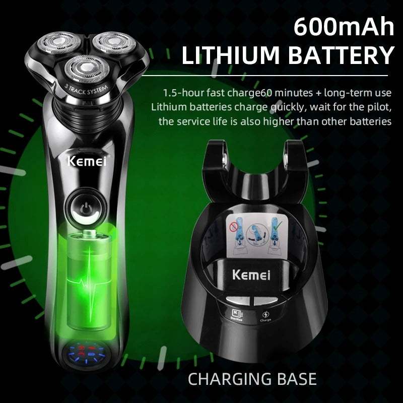 waterproof rotary electric shaver, view 4 - MRSLM