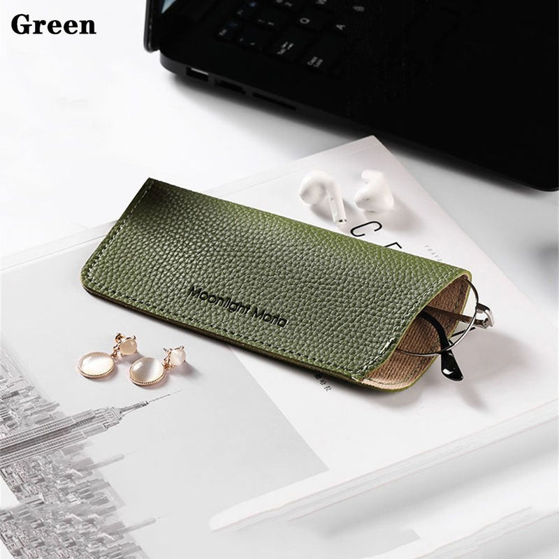 portable pu leather glasses bag, view 5 - MRSLM
