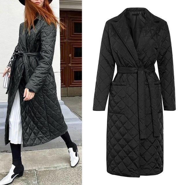 Women's slim mid-length winter coat, view 8 - MRSLM