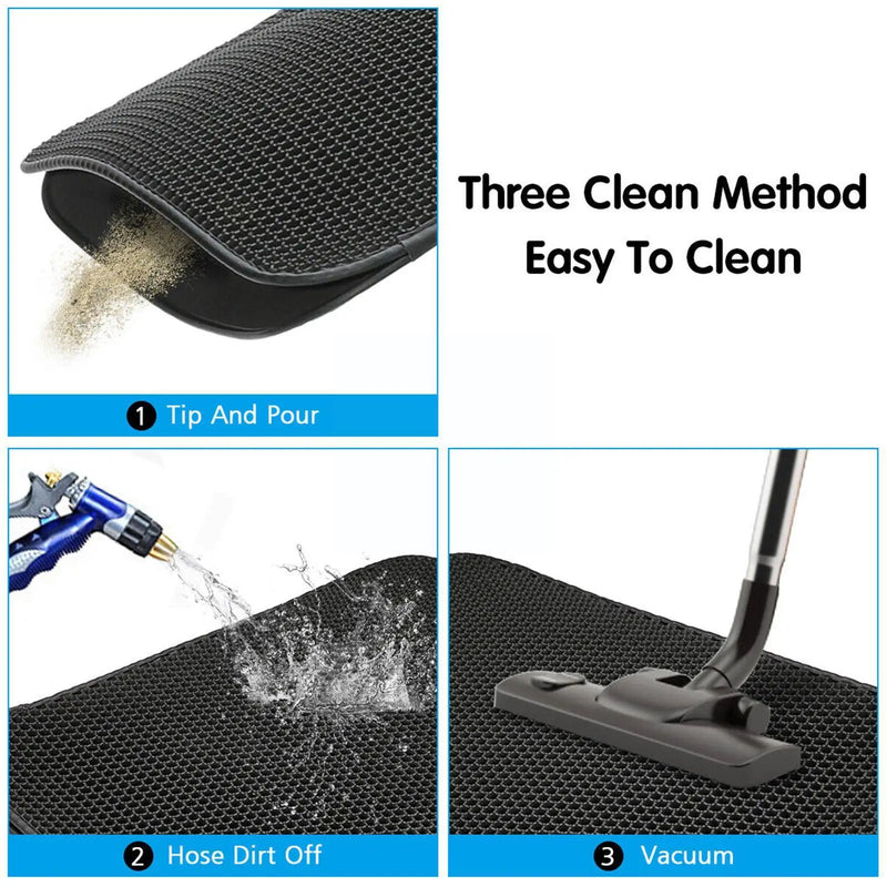 Double layer waterproof cat litter mat, view 6 - MRSLM