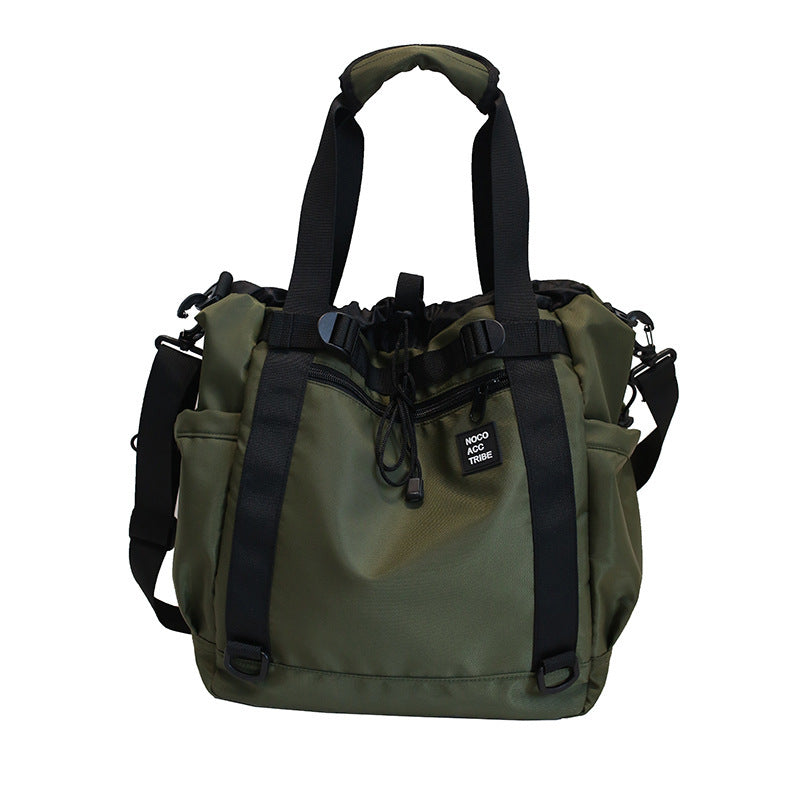 canvas cargo shoulder bag, view 4 - MRSLM
