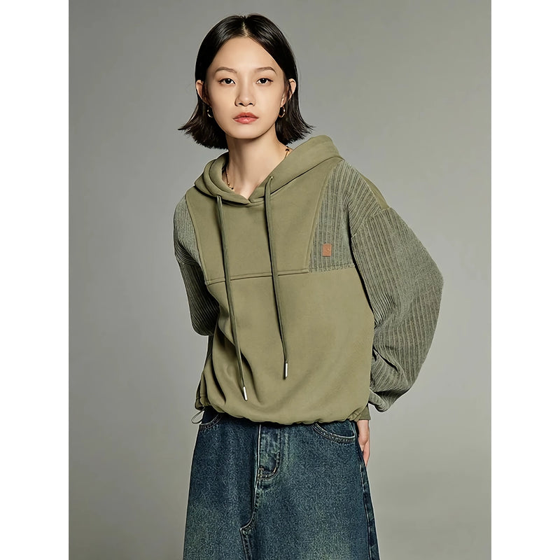 women's fleece hooded pullover, view 6 - MRSLM