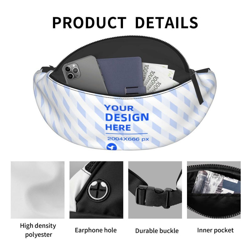casual sports waist bag, view 6 - MRSLM
