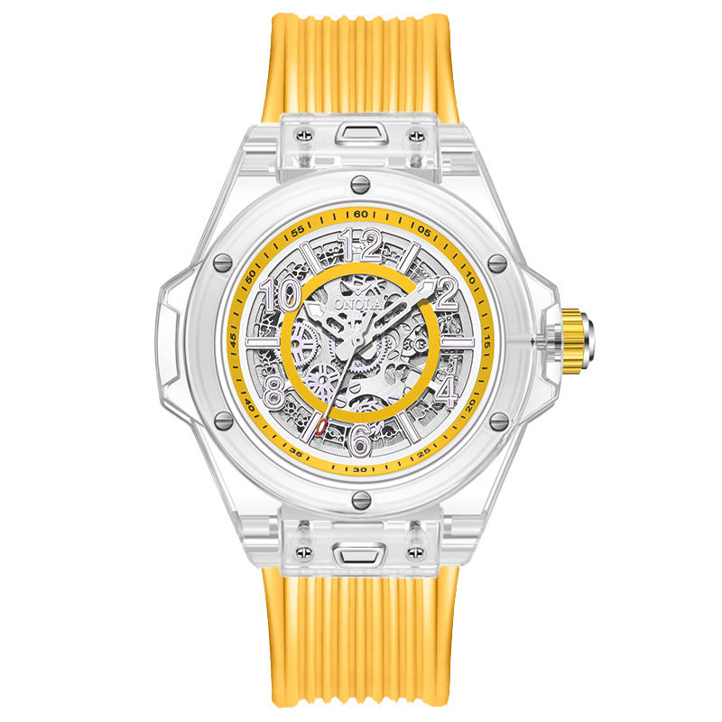 Men's transparent automatic mechanical watch, view 11 - MRSLM