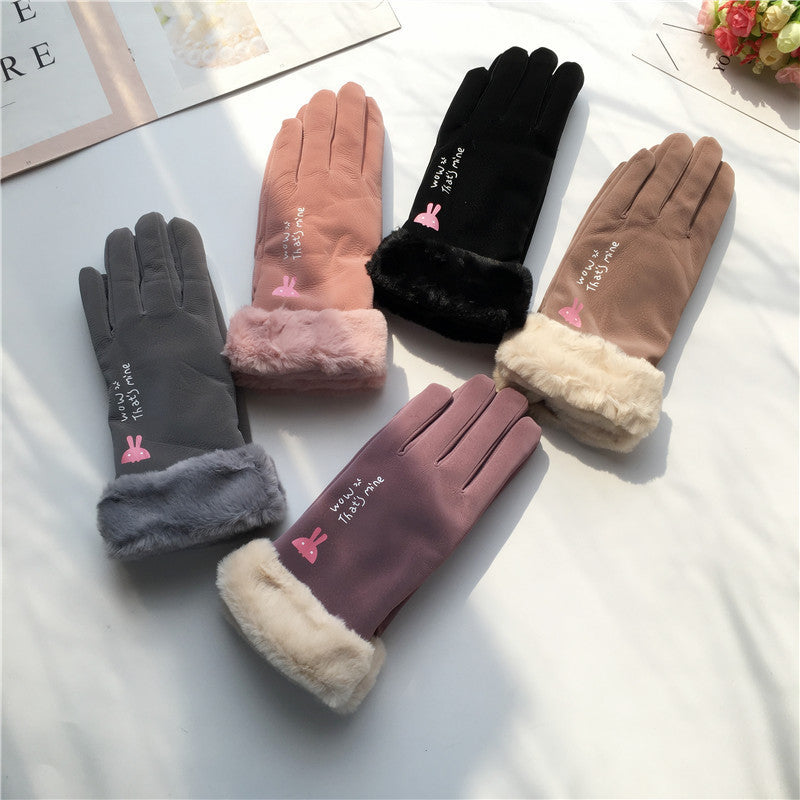 Women's fleece-lined riding gloves, view 3 - MRSLM