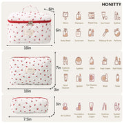 floral home storage cosmetic bag, view 9 - MRSLM
