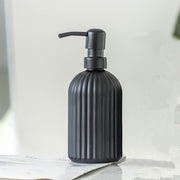 glass lotion and soap dispenser, view 2 - MRSLM