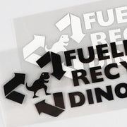 Recycled dinosaurs vinyl car decal, view 12 - MRSLM