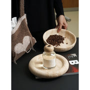 travertine serving tray, view 4 - MRSLM