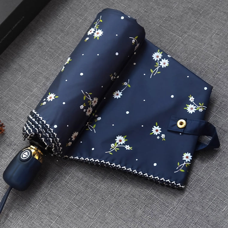 floral folding umbrella, view 5 - MRSLM